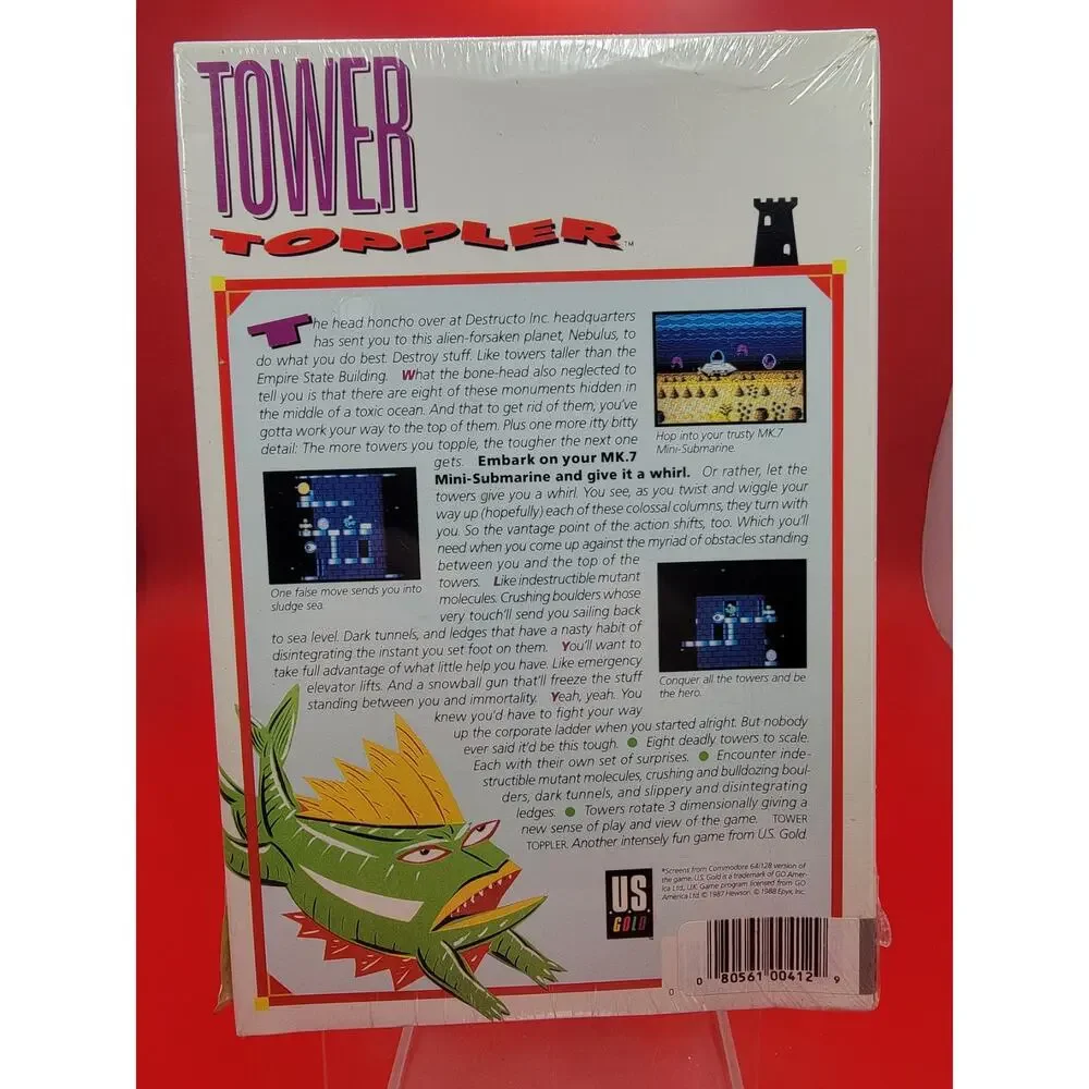 Tower Toppler 1987 for the Atari ST 52010D Mega Computer New Sealed